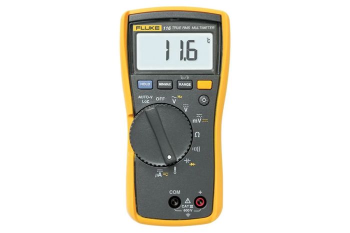 Fluke 116 HVAC Multimeter with Temperature and Microamps